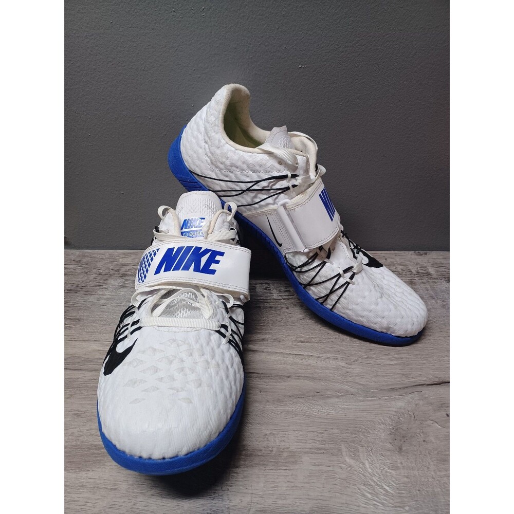 Nike TJ ELITE Triple Jump Track Spikes White Blue Black 705394-001 Men Size 11.5